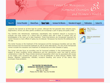 Tablet Screenshot of center-for-menopause.com